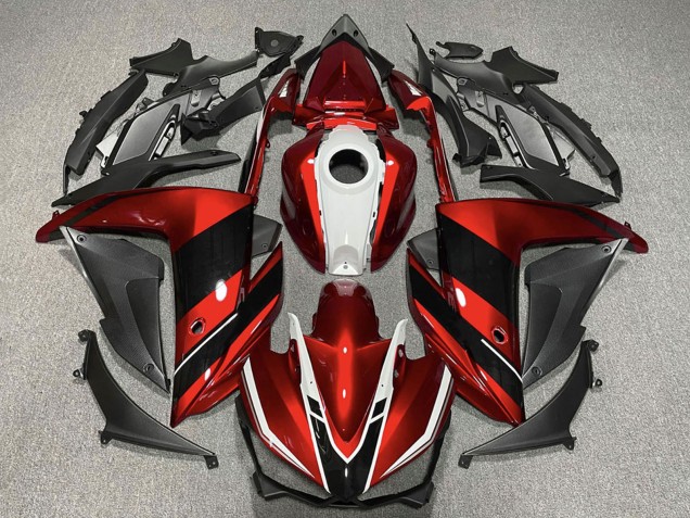 Purchase 2015-2018 Red White Glossy Black Yamaha R3 Motorcycle Fairings UK