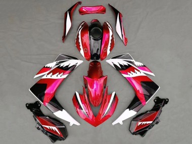 Purchase 2015-2018 Red White Black Shark Yamaha R3 Motorcycle Fairings UK