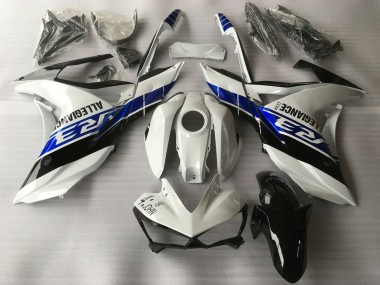 Purchase 2015-2018 White Blue Black Yamaha R3 Motorcycle Fairings UK