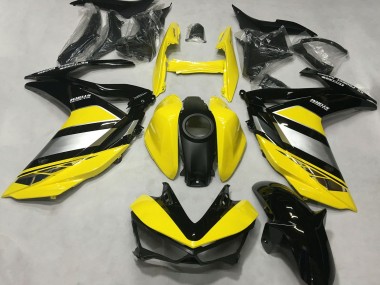 Purchase 2015-2018 Yellow Silver Glossy Black Yamaha R3 Motorcycle Fairings UK