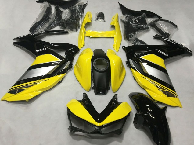 Purchase 2015-2018 Yellow Silver Glossy Black Yamaha R3 Motorcycle Fairings UK