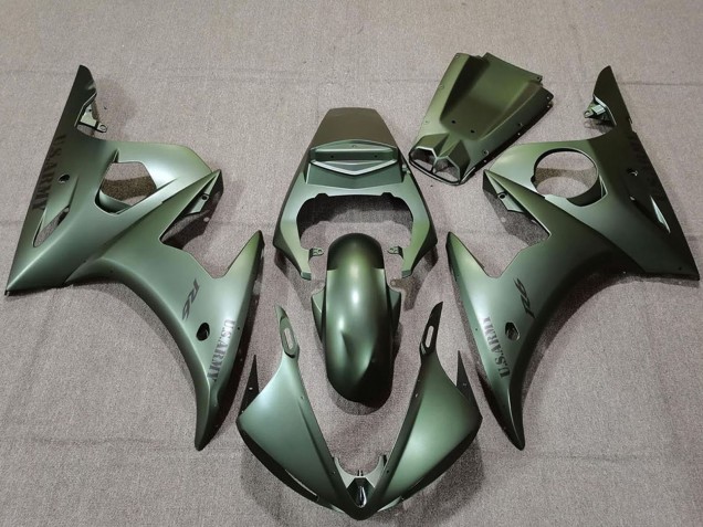 Purchase 2003-2004 Army Green Yamaha R6 Motorcycle Fairings UK