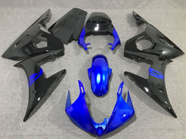 Purchase 2003-2004 Blue Glossy Black Yamaha R6 Motorcycle Fairings UK