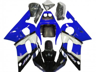 Purchase 1998-2002 Blue White Glossy Black Yamaha R6 Motorcycle Fairings UK