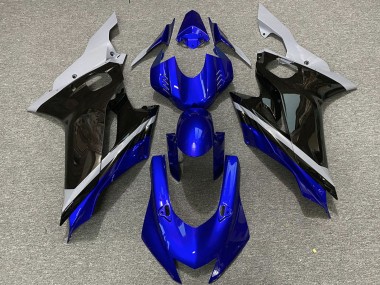 Purchase 2017-2023 Grey Blue Glossy Black Yamaha R6 Motorcycle Fairings UK