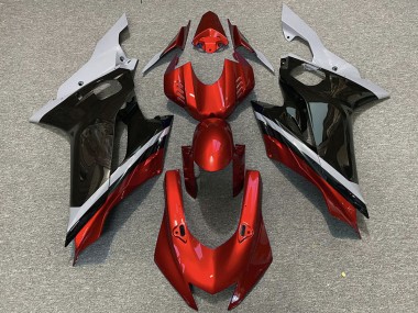 Purchase 2017-2023 Grey Red Glossy Black Yamaha R6 Motorcycle Fairings UK