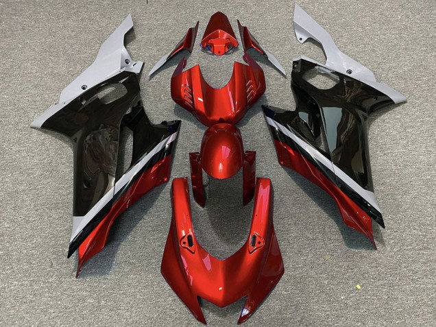Purchase 2017-2023 Grey Red Glossy Black Yamaha R6 Motorcycle Fairings UK