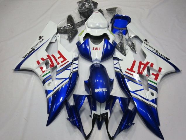 Purchase 2006-2007 White Blue Red Fiat Motul Michelin Yamaha R6 Motorcycle Fairings UK