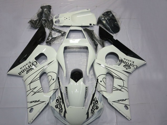 Purchase 1998-2002 White Black Corona Motul Yamaha R6 Motorcycle Fairings UK