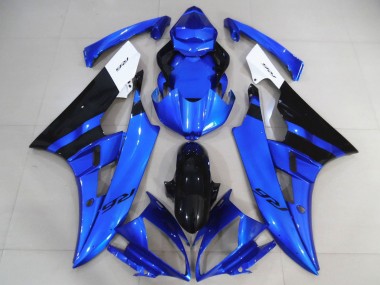 Purchase 2006-2007 White Blue Glossy Black Yamaha R6 Motorcycle Fairings UK