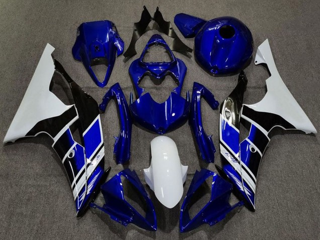 Purchase 2008-2016 White Blue Glossy Black Yamaha R6 Motorcycle Fairings UK