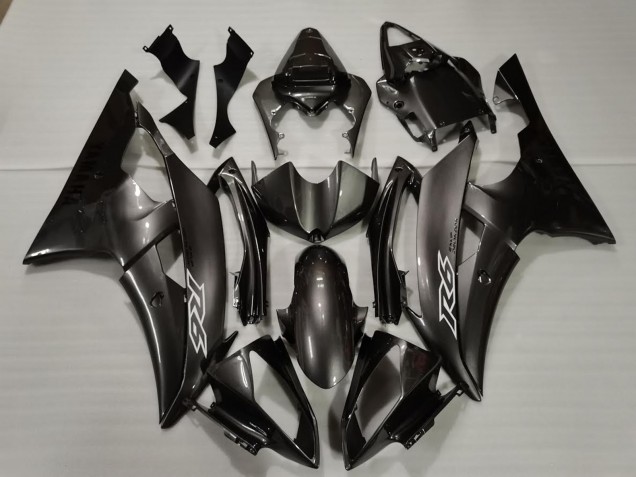 Purchase 2008-2016 Glossy Black White Decals Yamaha R6 Motorcycle Fairings UK
