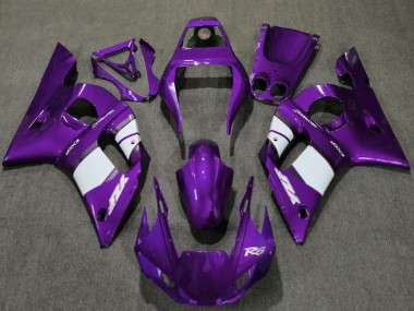 Purchase 1998-2002 Dark Purple White Yamaha R6 Motorcycle Fairings UK