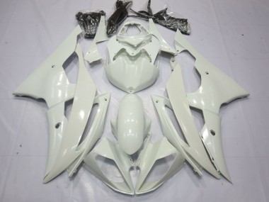 Purchase 2008-2016 Pearl White Yamaha R6 Motorcycle Fairings UK