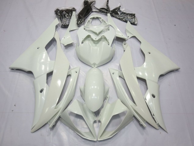 Purchase 2008-2016 Pearl White Yamaha R6 Motorcycle Fairings UK