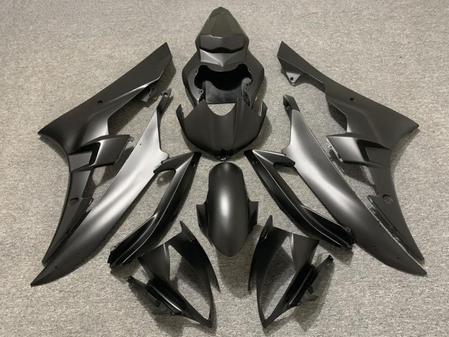 Purchase 2006-2007 Matte Black Yamaha R6 Motorcycle Fairings UK