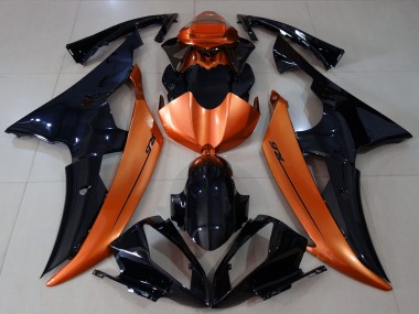 Purchase 2008-2016 Orange Glossy Black Yamaha R6 Motorcycle Fairings UK