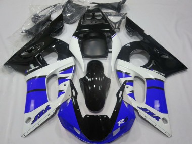 Purchase 1998-2002 White Blue Glossy Black Yamaha R6 Motorcycle Fairings UK