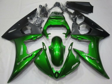 Purchase 2005 Dark Green Matte Black Yamaha R6 Motorcycle Fairings UK
