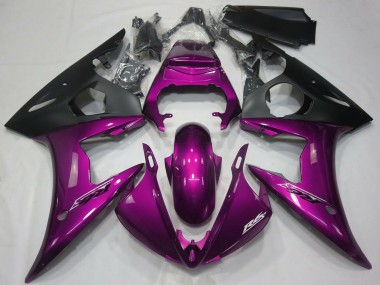 Purchase 2005 Dark Pink Matte Black Yamaha R6 Motorcycle Fairings UK
