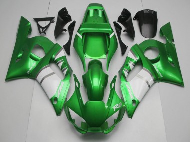 Purchase 1998-2002 Green White Yamaha R6 Motorcycle Fairings UK