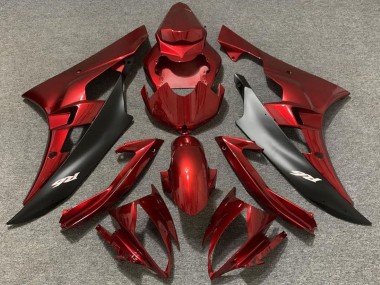 Purchase 2006-2007 Red Matte Black Yamaha R6 Motorcycle Fairings UK