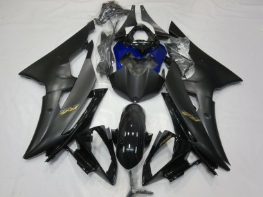Purchase 2008-2016 Glossy Black Matte Black Blue Gold Decals Yamaha R6 Motorcycle Fairings UK