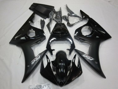 Purchase 2005 Glossy Black Matte Black White Yamaha R6 Motorcycle Fairings UK