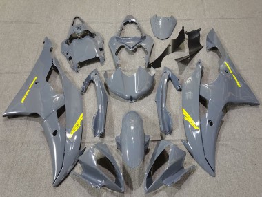 Purchase 2008-2016 Nardo Grey High Viz Yellow Decals Yamaha R6 Motorcycle Fairings UK