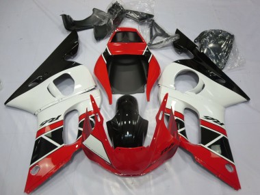 Purchase 1998-2002 Red White Glossy Black OEM Style Yamaha R6 Motorcycle Fairings UK