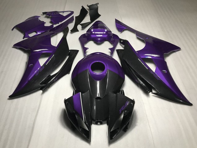 Purchase 2008-2016 Purple Carbon Fiber Style Yamaha R6 Motorcycle Fairings UK