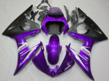 Purchase 2003-2004 Purple White Matte Black Yamaha R6 Motorcycle Fairings UK