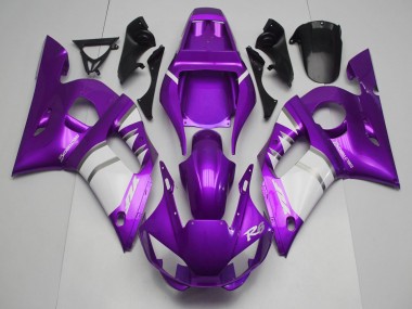 Purchase 1998-2002 Purple White Yamaha R6 Motorcycle Fairings UK