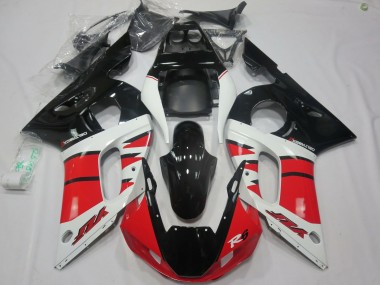 Purchase 1998-2002 White Red Glossy Black Yamaha R6 Motorcycle Fairings UK