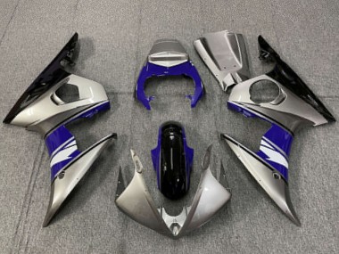 Purchase 2003-2004 Silver Blue Glossy Black Yamaha R6 Motorcycle Fairings UK