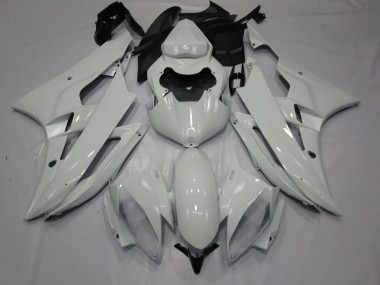 Purchase 2006-2007 Glossy White Yamaha R6 Motorcycle Fairings UK