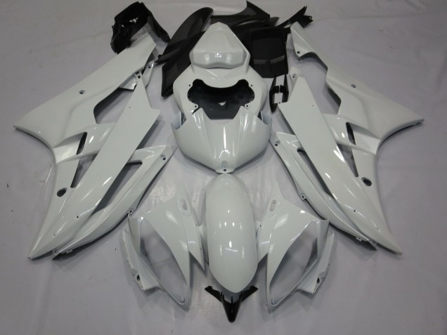 Purchase 2006-2007 Glossy White Yamaha R6 Motorcycle Fairings UK