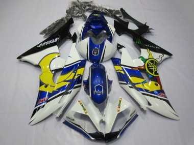 Purchase 2008-2016 White Blue Black Yellow Yamaha R6 Motorcycle Fairings UK