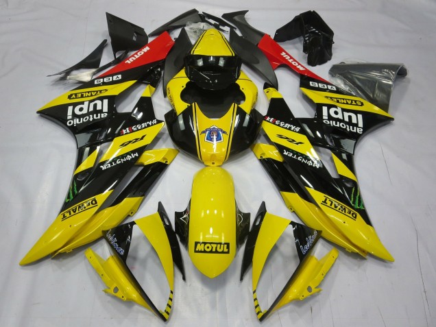 Purchase 2006-2007 Yellow Black Red Motul Monster Yamaha R6 Motorcycle Fairings UK