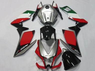 Purchase 2012-2018 Silver Red Glossy Black Aprilia RS4 125 Motorcycle Fairings UK