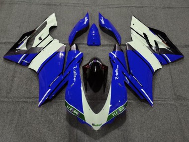 Purchase 2015-2020 Blue White Glossy Black Unibat Flex-Box OEM Style Ducati 959 1299 Motorcycle Fairings UK