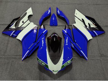 Purchase 2015-2020 Blue White Glossy Black Unibat Flex-Box OEM Style Ducati 959 1299 Motorcycle Fairings UK