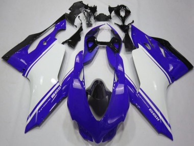 Purchase 2011-2014 Glossy Blue White Black Ducati 1199 Motorcycle Fairings UK