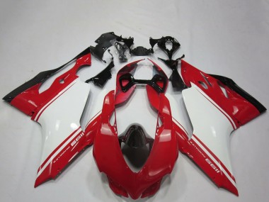 Purchase 2011-2014 White Red Black OEM Style Ducati 1199 Motorcycle Fairings UK