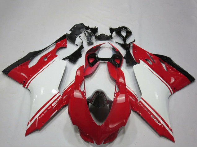 Purchase 2011-2014 White Red Black OEM Style Ducati 1199 Motorcycle Fairings UK