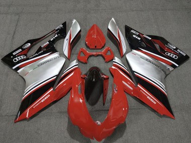 Purchase 2011-2014 Red Silver Black Performance Ducati 1199 Motorcycle Fairings UK