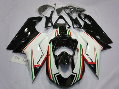 Purchase 2007-2014 White Red Green Glossy Black Ducati 848 Motorcycle Fairings UK