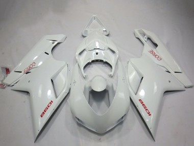 Purchase 2007-2014 White Corse Ducati 1098 Motorcycle Fairings UK