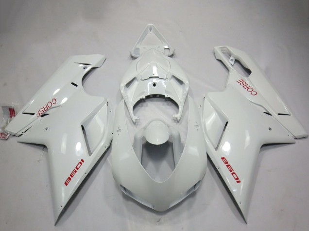 Purchase 2007-2014 White Corse Ducati 1098 Motorcycle Fairings UK