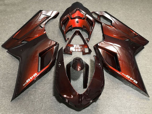Purchase 2007-2014 Red Ducati 848 Motorcycle Fairings UK